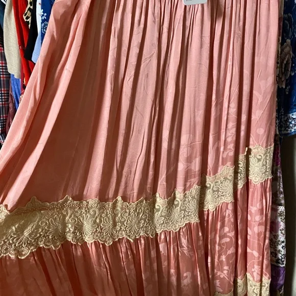 Spell Ocean Lace Appliqué Maxi Skirt S - Picture 6 of 6